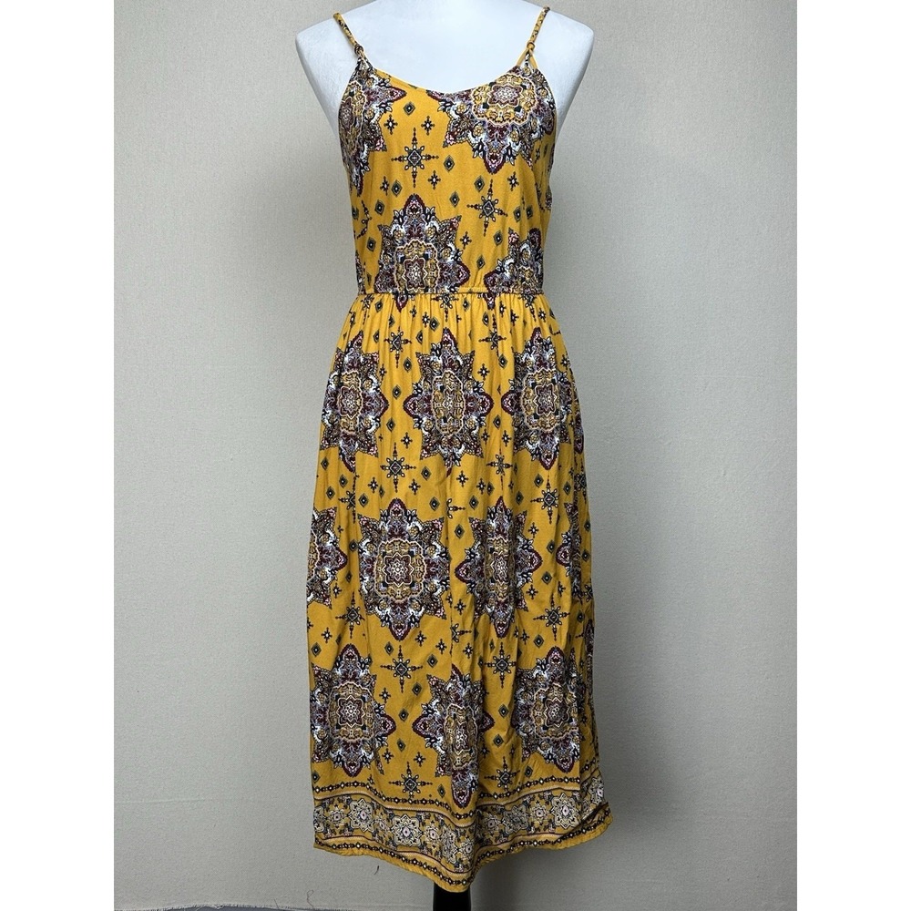 Pink‎ Rose Vintage Sundress Size Small Bohemian Feminine